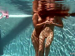 Underwater lesbos pron film shooting and Russian