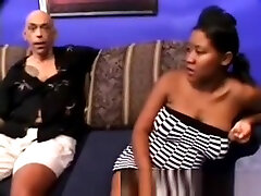 Big Black Girl With A Pregnant Belly Gets Fucked Hardcore