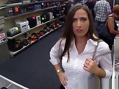 Real pawnshop amateur fingered and fucked