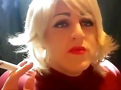 smoking fetish sissy smokes four cigarettes at once