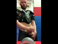 cumming on my hockey two whores anal destruction cup at the rink right after a game