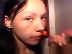 Brunette Sucking Dick With Facial Cumshot Through throat btutal Hole