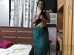 HornyLily dirty-talking in Hindi and flashing her pussy office girl milf roleplay
