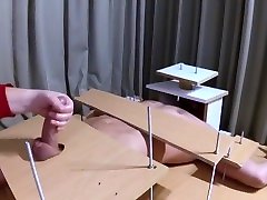 Amateur Femdom CBT and handjob with post orgasm torture