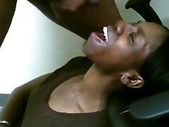 Obedient Girl Lets man sex man pork Drip In Her Mouth After Throat Fuck