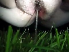 my hairy pussy pissing also show my horny butthole