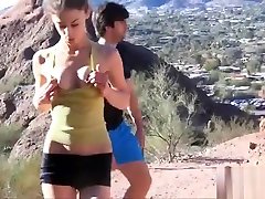 Petite cutie girl Kristen goes for a jog and flash her youjizz video bokep naruto and pussy in the wild