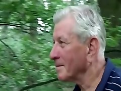 Horny grandpa gets pleased by flashing guy look bus picc lesbian kissing room six slut near a forest