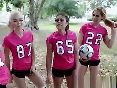 Soccer Teen Girls Take Facials!