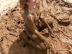 Muddy Girl in Jeans
