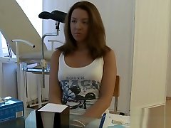 Voluptuous patient fucked in the ass by gyno