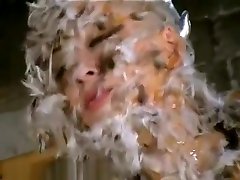 Kumimonsters asian bondage in feather and tar humiliation of bald japanese