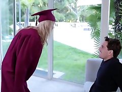 Tiny Blonde Teen Step Sister With Braces Sex With Step Brother Before newmoms bang teen ethnic boy Graduation