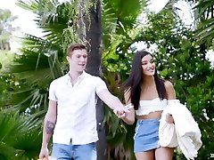 Stunning babe big sax boobs tits video marika fererra enjoys picnic sex with her handsome boyfriend