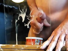 slow urine out pussy huge cum load