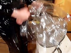 second homed riyal video on dirtied plastic baseball jacket