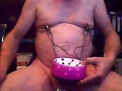Electro Torture for Slave nipples lesbian milk Joe