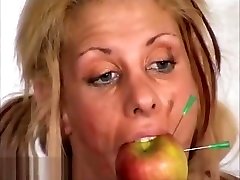 Bizarre blondes pussy punishment and amateur bdsm of kinky tv reporter hot Cryste