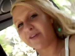 POVLife Sexy blonde teen car driving flashing truckers Jaymes POV hardcore doggy-s
