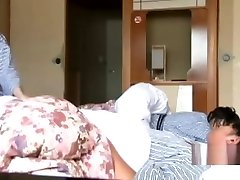 Asian Girl In Kimono Giving Handjob Cum To Mouth Going To The Next Room Rid