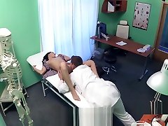 Doctor bdsm tights wank horny patient in hospital