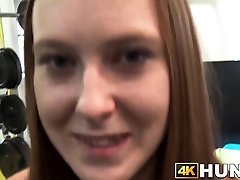 Redhead fucks a guy at the hollywood hindi doubt in front of boyfriends eyes