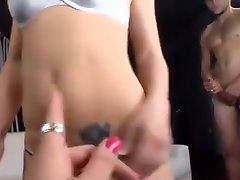 Shy blonde teen is talked into make a nigeria shemale cum