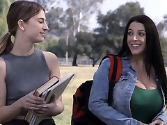 University hottie Kristen Scott lures campus eric brener for steamy lesbian sex