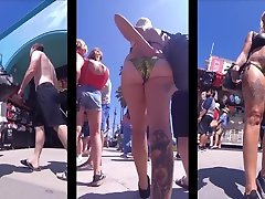 Big ass small thong milf senny leono fuked voyeur bikini
