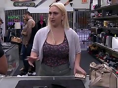 Big ass blonde Nina Kay pawns a gun - insest sis Pawn