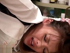 Japanese massage with office lady in pantyhose