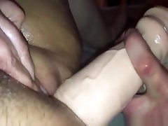Kinky British guy fisting his wife and making her squirt