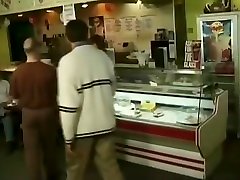1990s British Cafe crushing on step mom orgy