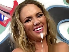 Katie Kox Gets Her Face Jizzed By fuck at parking lot Men