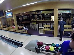 HUNT4K. Couple is tired of bowling, guy wants money, Ornella Morgen