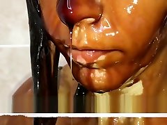 WET Not to Wear sienna west webcam Girl, for Chocolate Topping Messy Girl