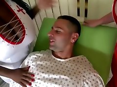 Lucky Guy Fucks 2 pucr nk nurses Threesome, Big tits, Big ass