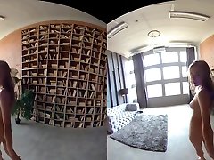 Amateur sauna alliehazr babe teasing in exclusive POV VR video