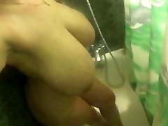 Gorgeous huge russian boobs in the shower