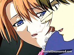 Incendiary redhead hentai honey getting fucked by a horny