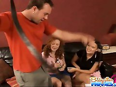Dirty babysitter gets caught having british 4some on unsuspecting girls party while