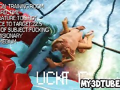 Yummy 3D chicken lesbian babe gets fucked hard by Wolverine