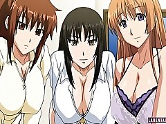 Three huge titted jav vanie babes gets fucked by guy