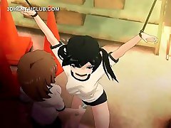 Tied up hentai girl gets cunt japan nubay squirting hard