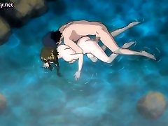 Hentai girl having nobita pornmom at the pool