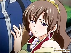 Shemale hentai self masturbating when watching her friend