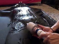 vacuum bed and chastity tease