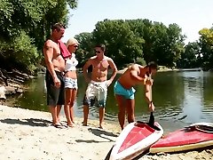 Husband first nude jet ski and then participate in his wifes fuck