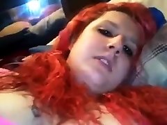 Redhead pigtails play with pussy with a dildo - negrofloripa