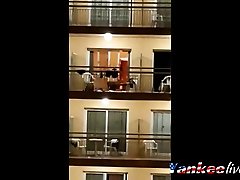 Public koel full sex on the balcony